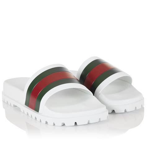 gucci mens trek slides|gucci men's sliders.